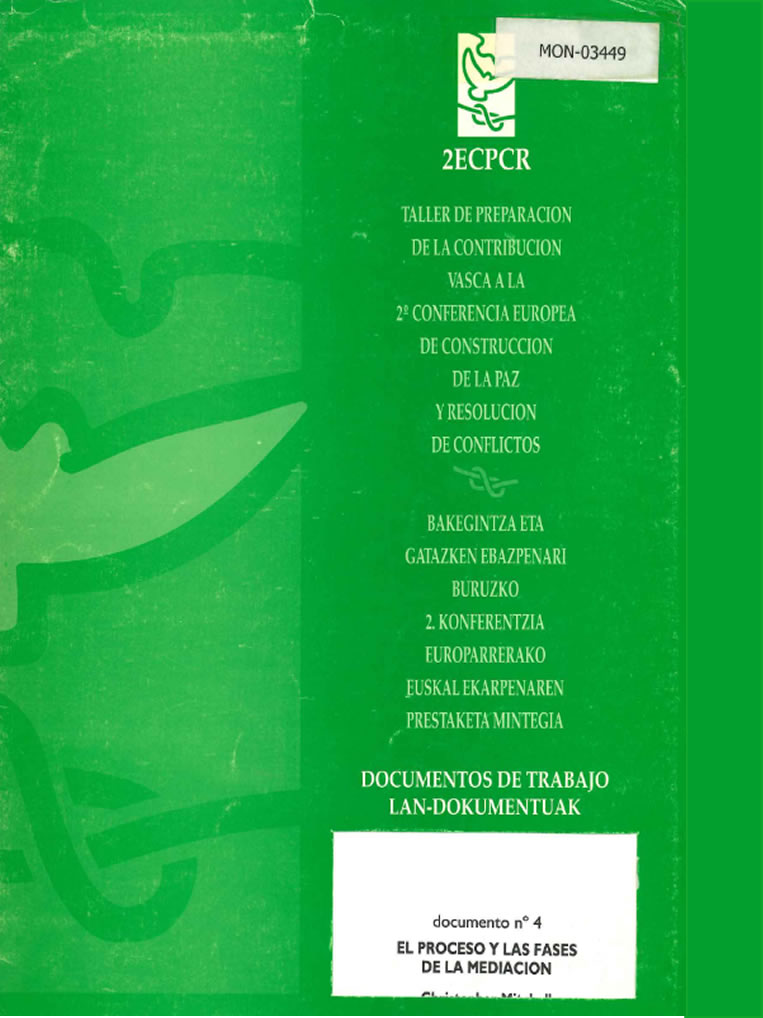 El proceso y las fases de la mediación. El caso de Sudán. Christopher R. Mitchell