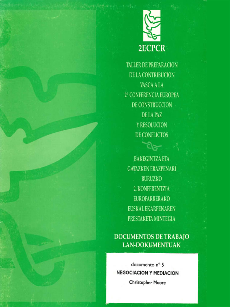 Negociación y mediación. Christopher Moore.