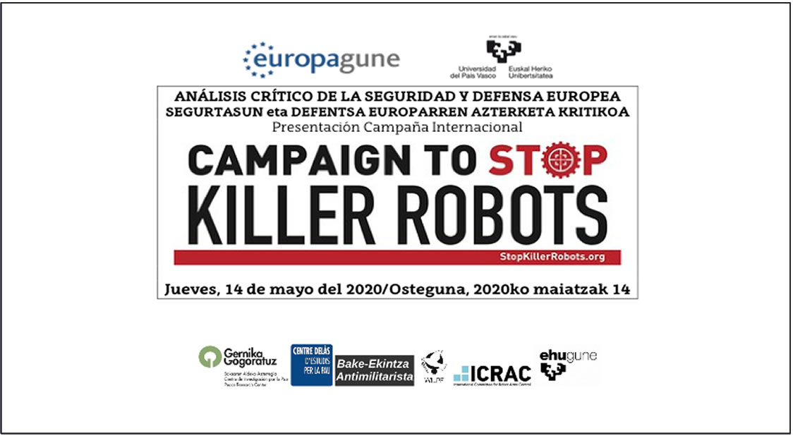 campaña de stop killer robots en la UPV/EHU