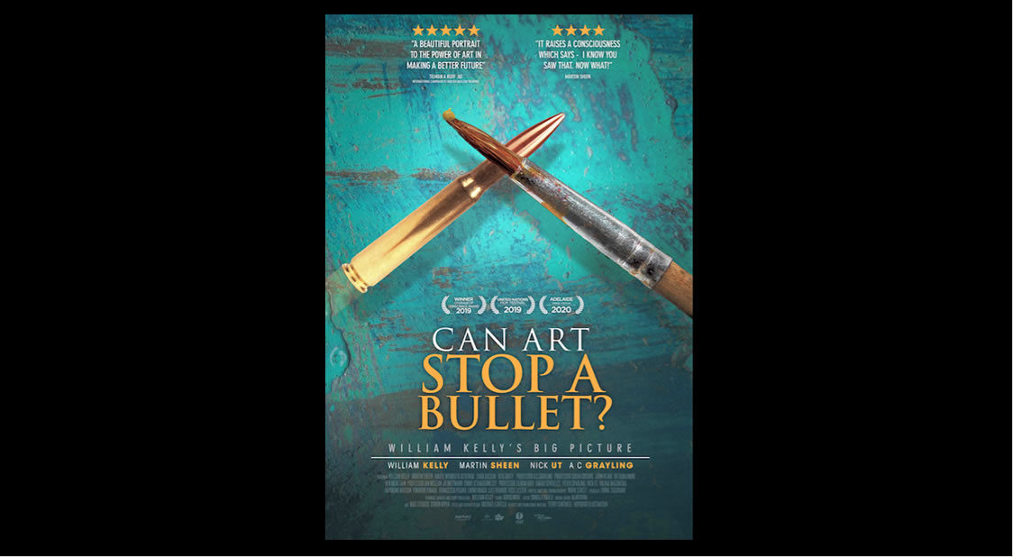 Documental sobre Paz “Can Art Stop a Bullet? William Kelly’s Big Picture”