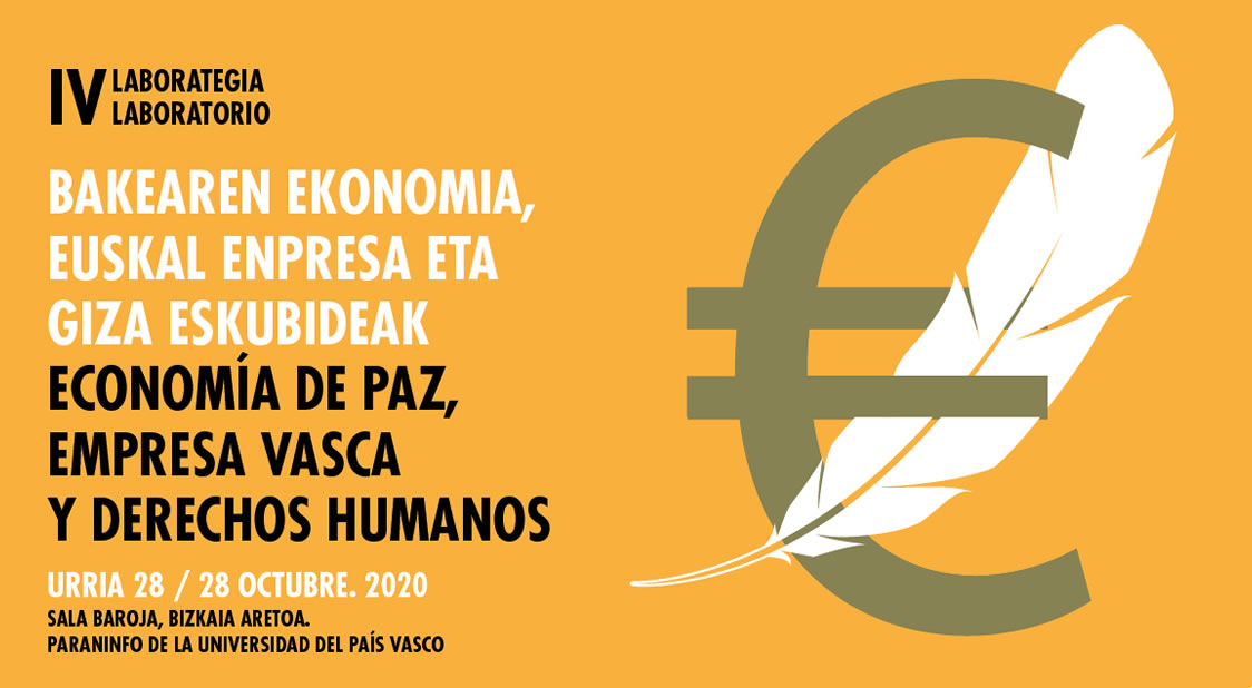 IV edición del Laboratorio de Economía de Paz, Empresa Vasca y Derechos Humanos