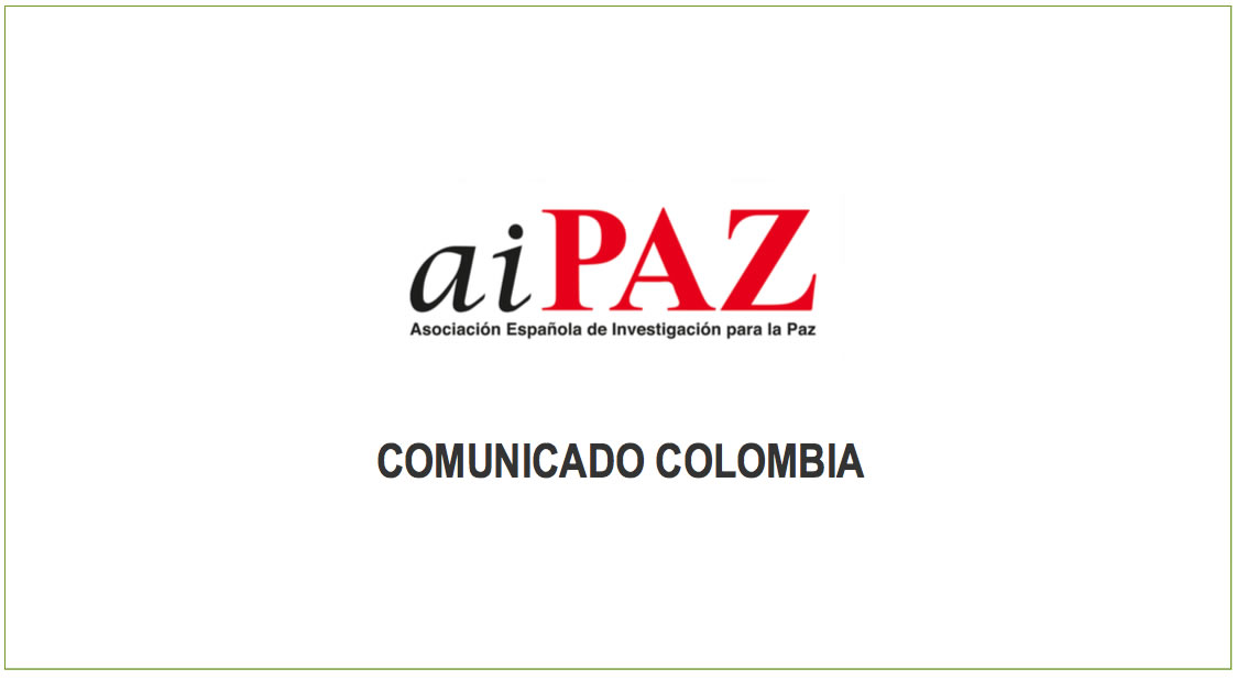 Gernika Gogoratuz se suma al llamamiento internacional para la garantía de Derechos en Colombia