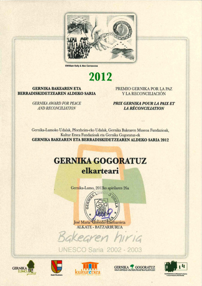 Premio Gernika por la Paz y la Reconciliación