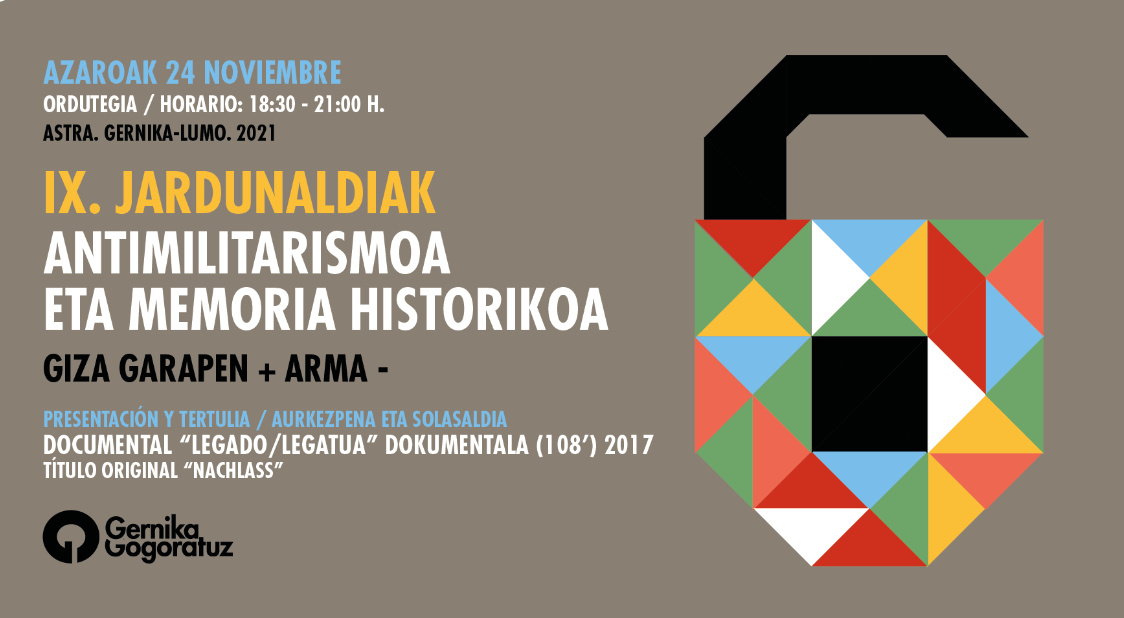 El Programa de las IX Jornadas Antimilitaristas y de Memoria Histórica de Gernika