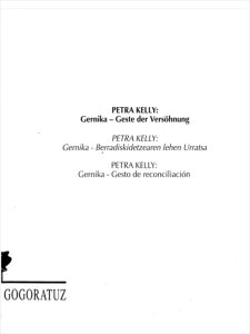 Petra Kelly. Gesto de Reconciliación