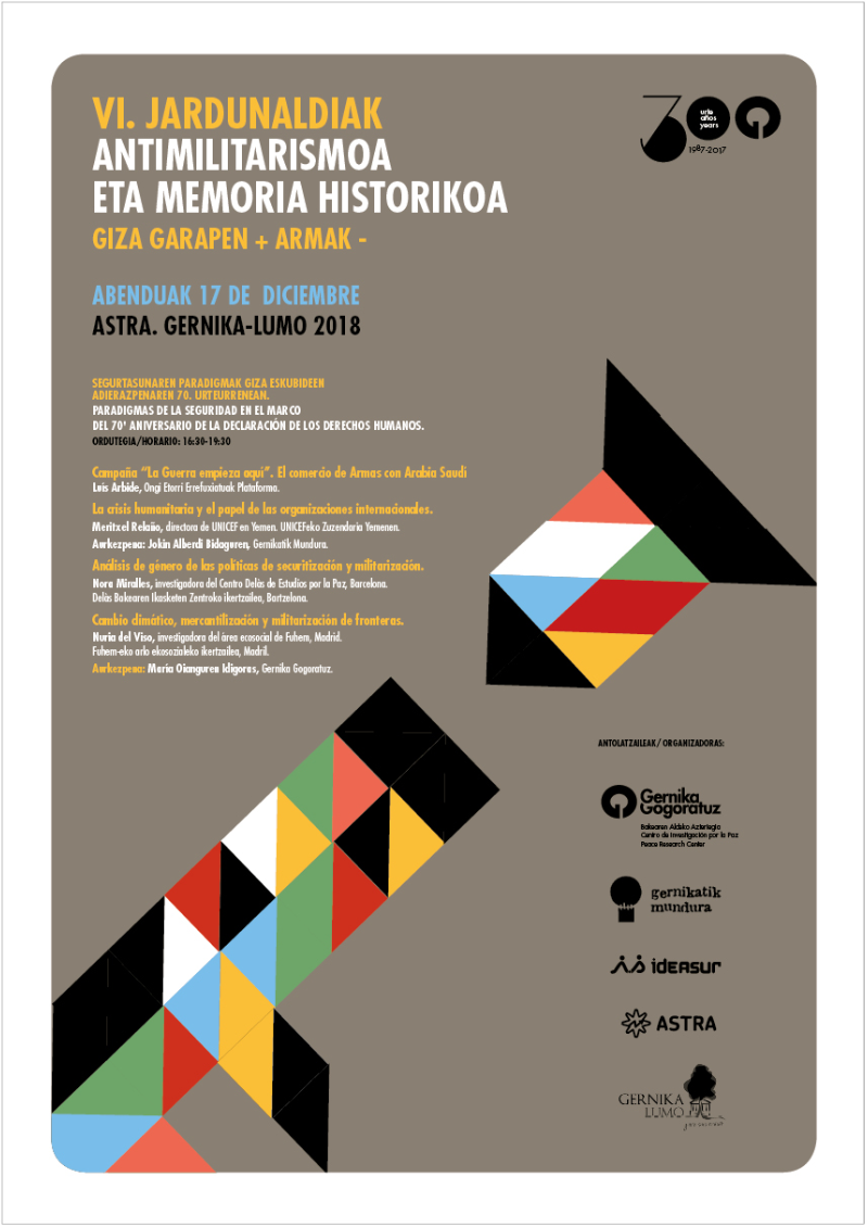 VI jornadas antimilitaristas y de memoria histórica de Gernika. 2018