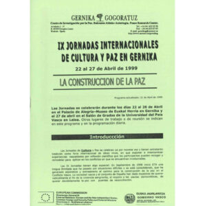 Jornadas de cultura y paz 1999