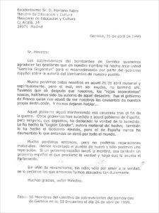 Carta al ministro de cultura Mariano Rajoy