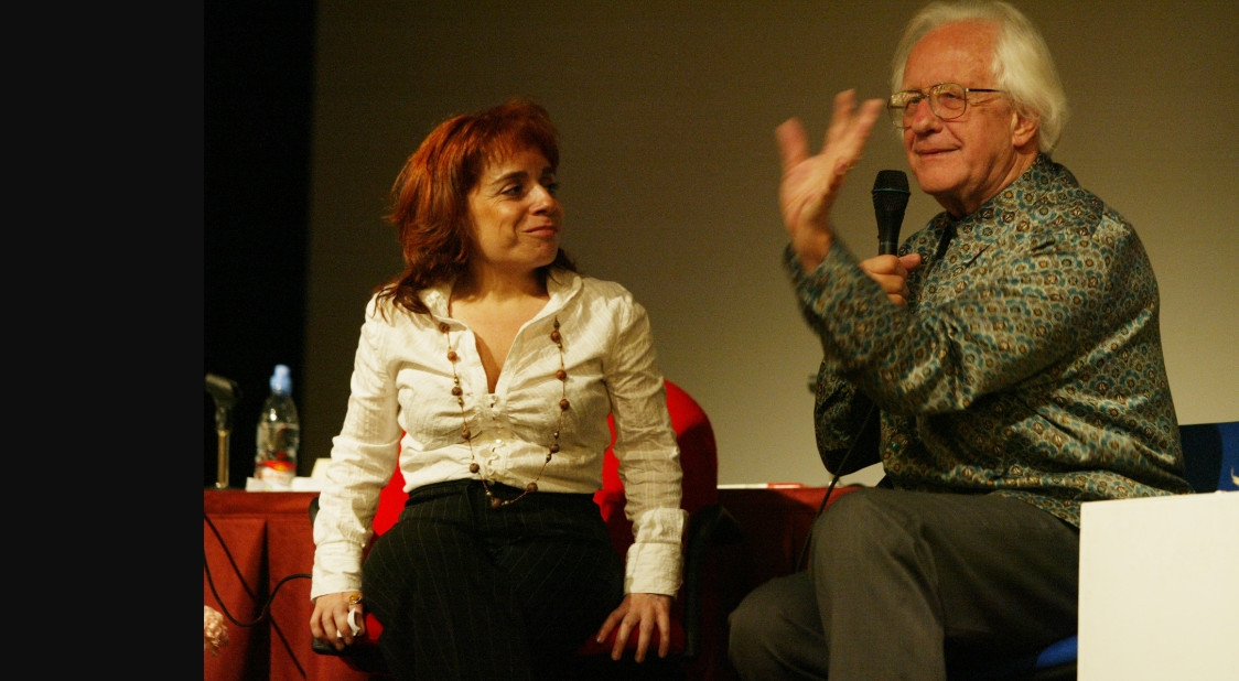 Johan Galtung y María Oianguren