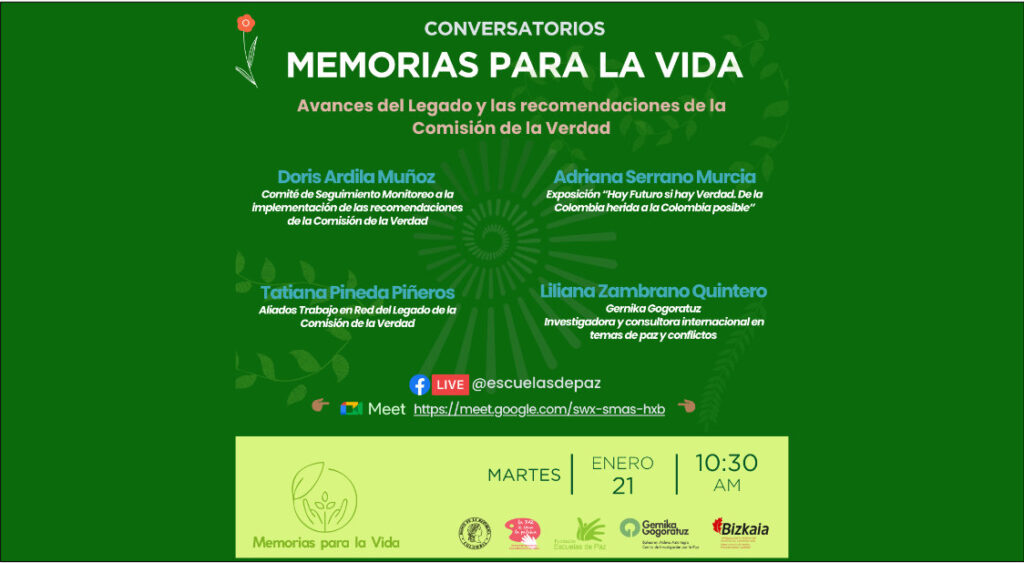 Conversatorio Memorias para la Vida