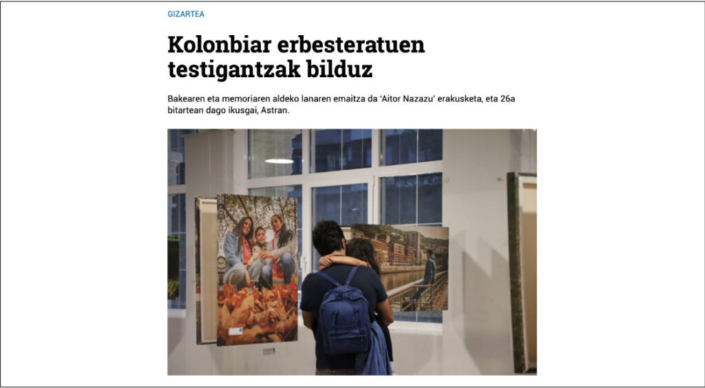 Exposición sobre el exilio de Colombia