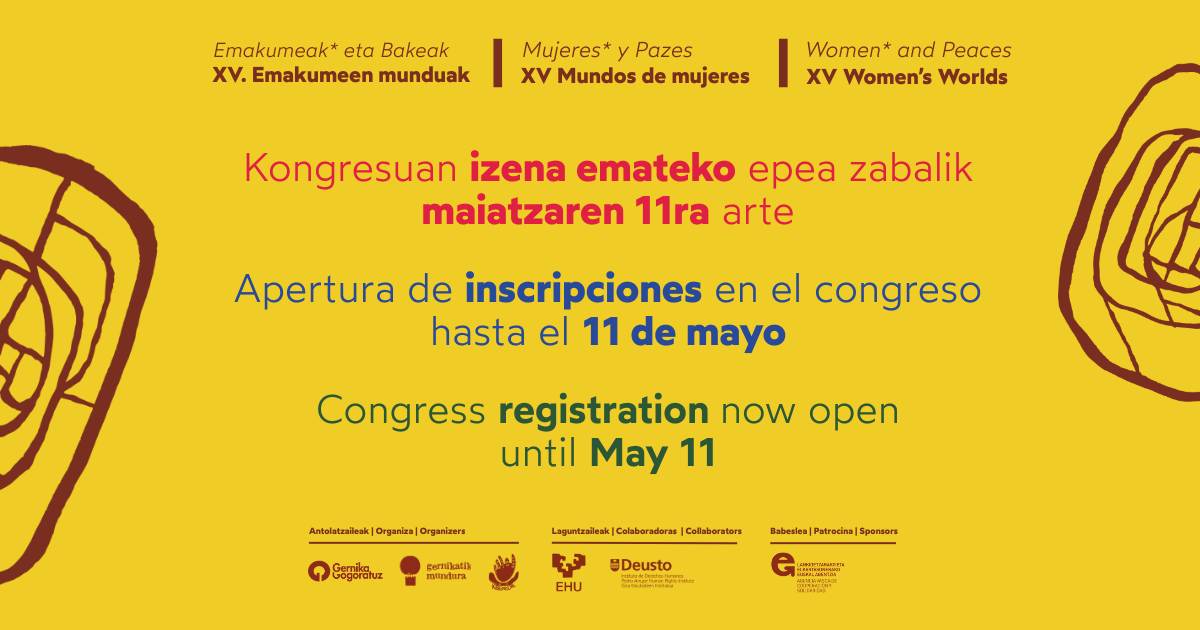 Inscripciones XV Congreso Mundos de Mujeres 2026