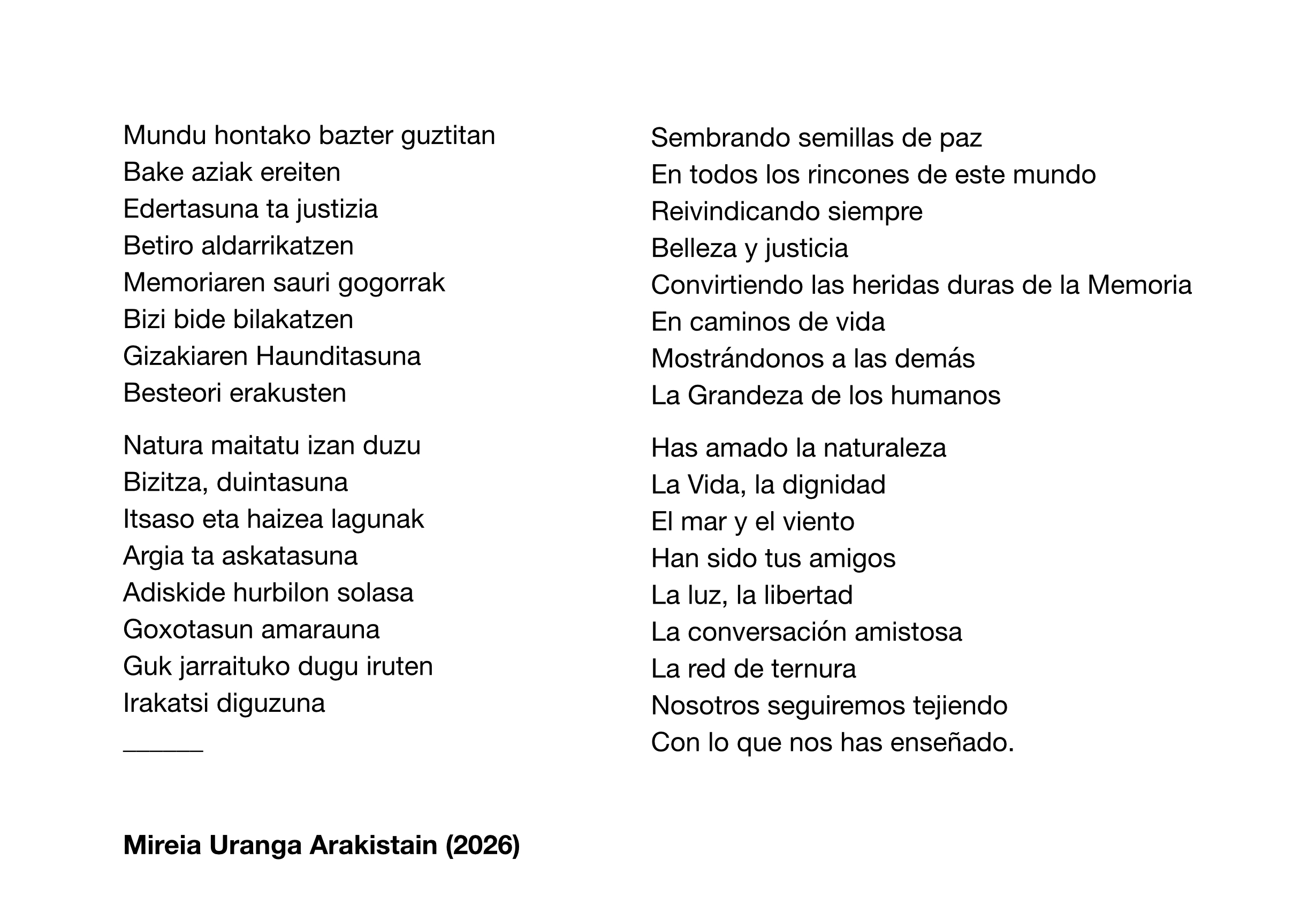 Bertso Mireia Uranga